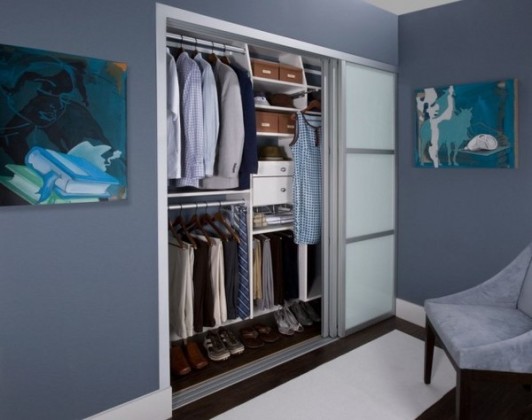 Cameră cu garderoba Do-it-yourself: idei și design al garderobei