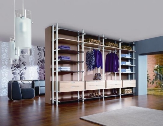 Do-it-yourself wardrobe room: ideas and design of the wardrobe