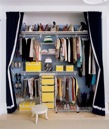 Gör-det-själv-garderobsrum: idéer och design av garderoben