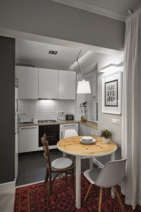 Designul apartamentului în tonuri de gri: fotografie a apartamentului - 30 mp