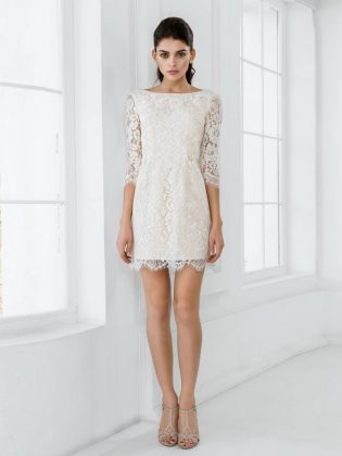 The most fashionable short wedding dresses: photo catalog of wedding dresses