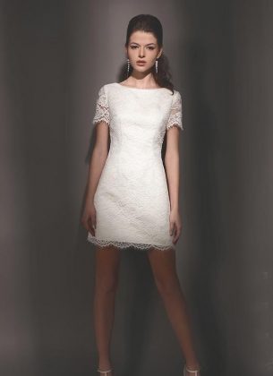 The most fashionable short wedding dresses: photo catalog of wedding dresses