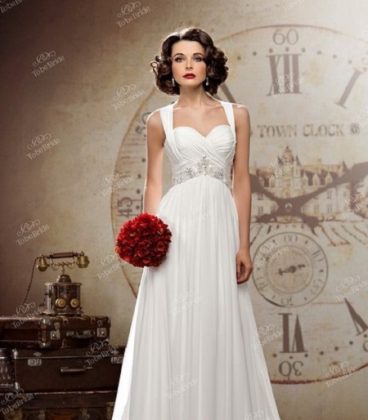 Maternity wedding dresses: a photo of wedding dresses for brides in position