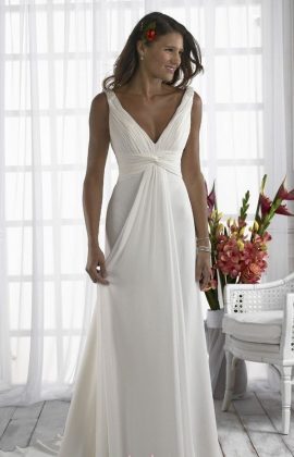 Maternity wedding dresses: a photo of wedding dresses for brides in position