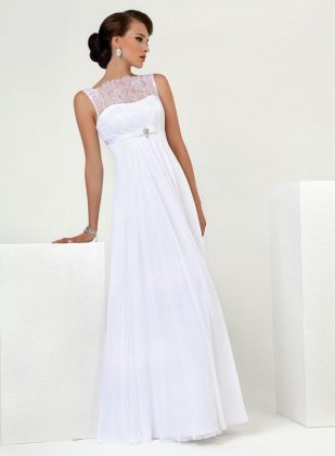 Maternity wedding dresses: a photo of wedding dresses for brides in position