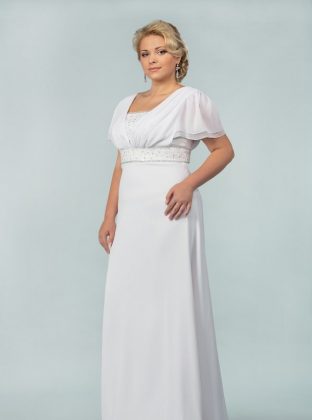 Maternity wedding dresses: a photo of wedding dresses for brides in position