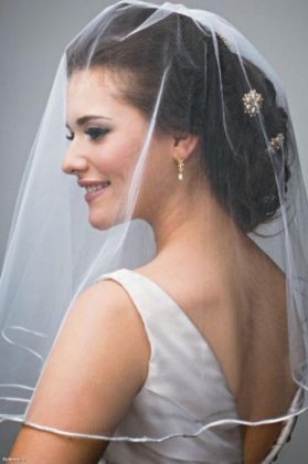 تسريحات الشعر الزفاف مع الحجاب: قصات الشعر الصورة مع الحجاب القصير والطويل