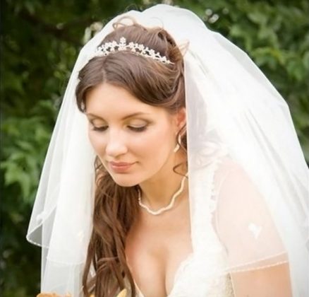 Hochzeitsfrisuren mit Schleier: Fotofrisuren mit kurzem und langem Schleier