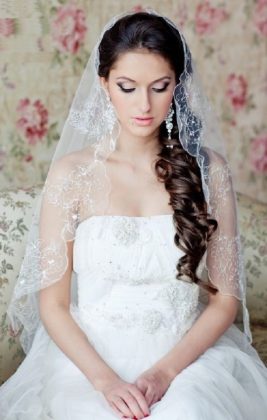 Wedding hairstyles with veil: photo hairstyles with short and long veil