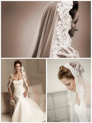 Wedding hairstyles with veil: photo hairstyles with short and long veil