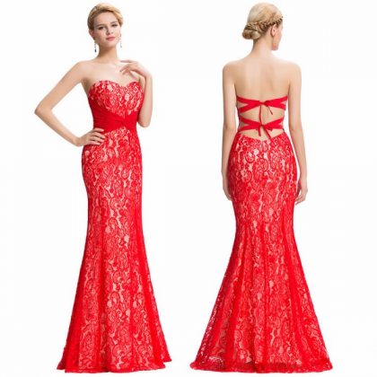 Evening red dresses on the floor: photos of the most beautiful red dresses, new items