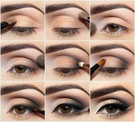 Kombinace barev v oční make-up: příklady fotografií