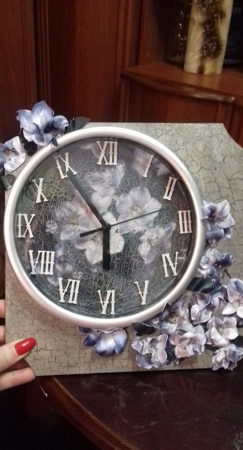 „DIY“ dekupažo laikrodžiai - dekupažo idėjų nuotrauka
