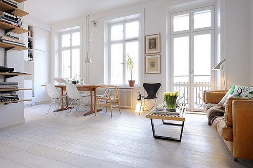 Design av en lägenhet - studio med en yta på 28 kvadratmeter: foto