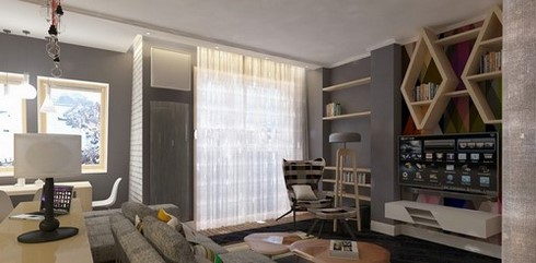 Férfi belső. Bachelor apartmanja: fotó, dizájn, részletek