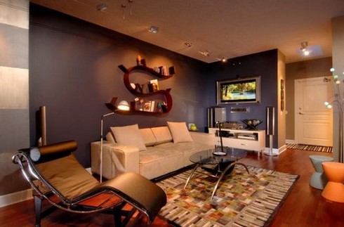 Male interior. Bachelor’s apartment: photo, design, details