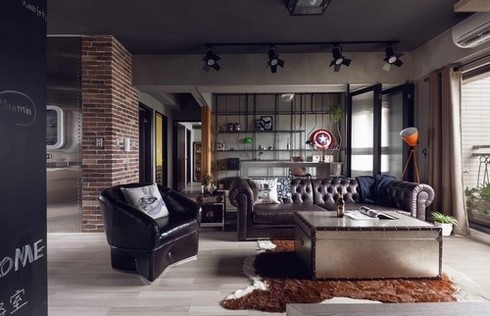 Male interior. Bachelor’s apartment: photo, design, details