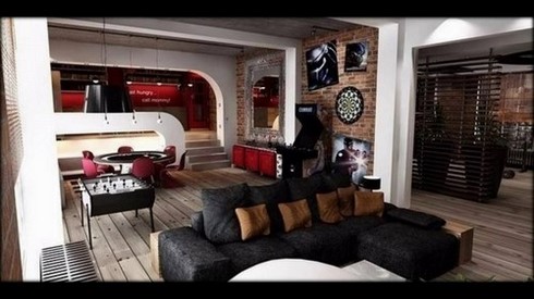 Male interior. Bachelor’s apartment: photo, design, details