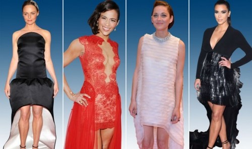 Vestidos assimétricos malho 2019-2020 - tendência da moda chique para mulheres