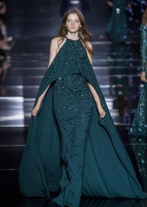 Les plus belles robes vertes 2019-2020: idées photo d'une robe de soirée