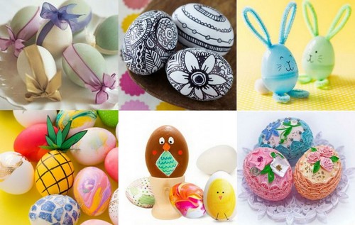 Preparándose para la Pascua! Huevos de Pascua de bricolaje - ideas foto