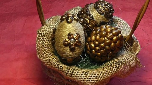 Preparándose para la Pascua! Huevos de Pascua de bricolaje - ideas foto