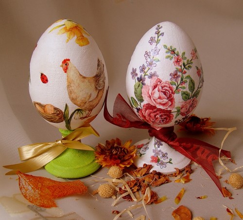 Preparándose para la Pascua! Huevos de Pascua de bricolaje - ideas foto