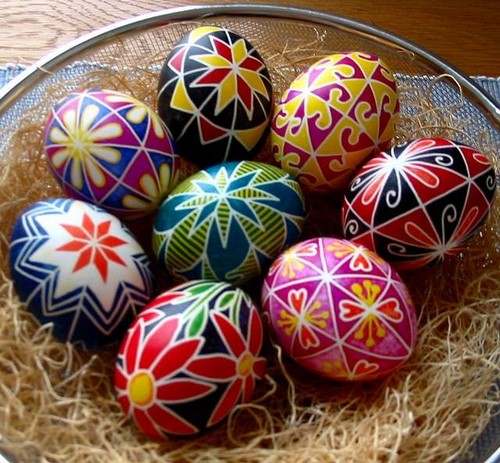 Preparándose para la Pascua! Huevos de Pascua de bricolaje - ideas foto