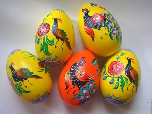 Preparándose para la Pascua! Huevos de Pascua de bricolaje - ideas foto