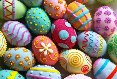 Preparándose para la Pascua! Huevos de Pascua de bricolaje - ideas foto