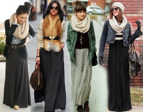 Fashionable long skirts. Gorgeous floor skirts for every taste