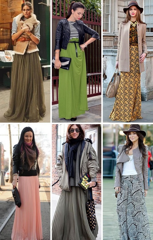 Fashionable long skirts. Gorgeous floor skirts for every taste