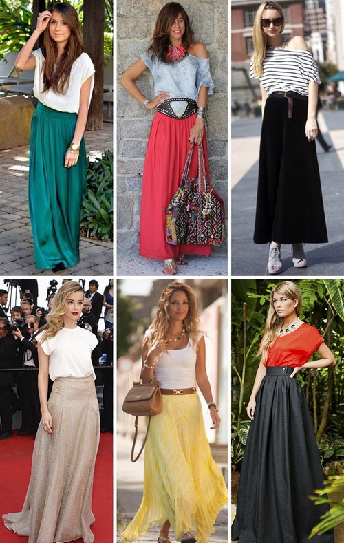 Fashionable long skirts. Gorgeous floor skirts for every taste