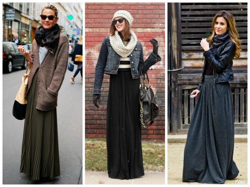 Fashionable long skirts. Gorgeous floor skirts for every taste