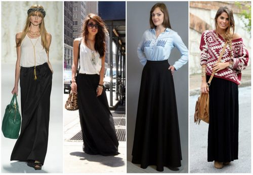 Fashionable long skirts.Gorgeous floor skirts for every taste