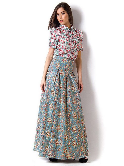 Fashionable long skirts. Gorgeous floor skirts for every taste