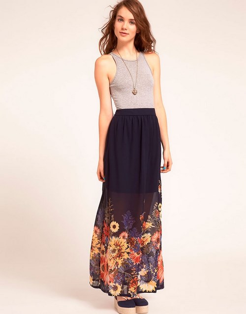 Fashionable long skirts. Gorgeous floor skirts for every taste