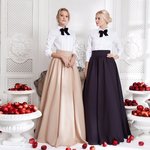 Fashionable long skirts. Gorgeous floor skirts for every taste