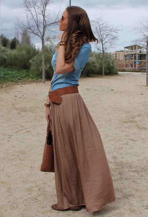 Fashionable long skirts. Gorgeous floor skirts for every taste