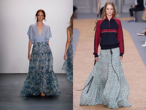 Fashionable long skirts. Gorgeous floor skirts for every taste