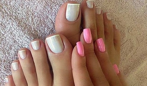 Beautiful pedicure - photos of pedicure ideas, new items and current trends