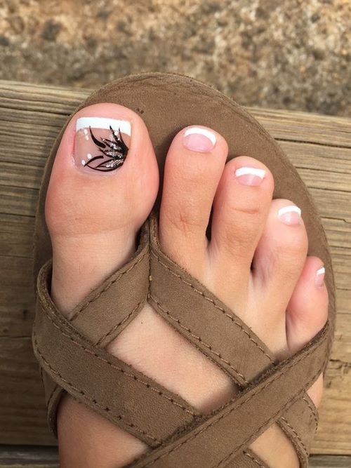 Mooie pedicure - foto's van pedicure-ideeën, nieuwe items en huidige trends