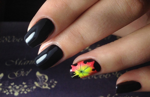 Photo novelties of autumn manicure - design ideas for autumn