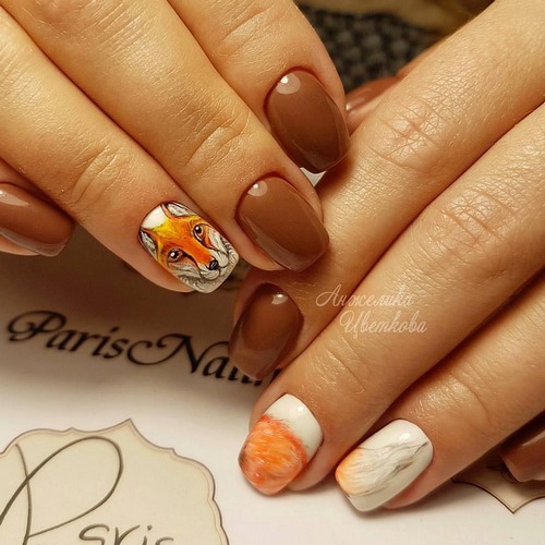 Photo novelties of autumn manicure - design ideas for autumn