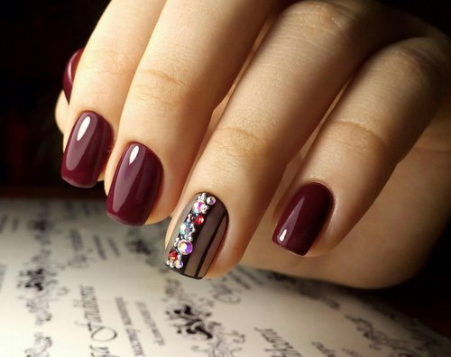 Foto-noviteiten van herfstmanicure - ontwerpideeën voor de herfst