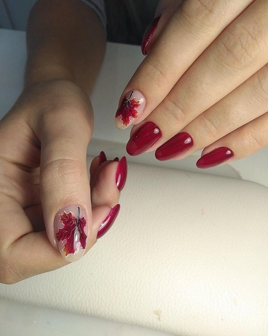 Foto-noviteiten van herfstmanicure - ontwerpideeën voor de herfst