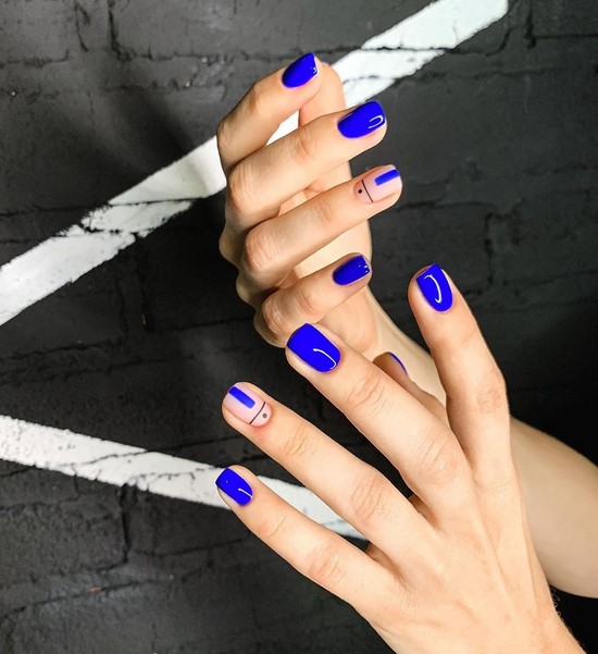 Zdjęcie nowego jesiennego manicure - pomysły na jesień