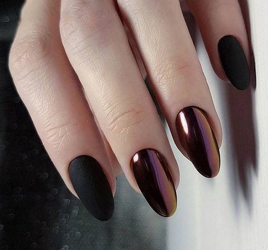 Zdjęcie nowego jesiennego manicure - pomysły na jesień