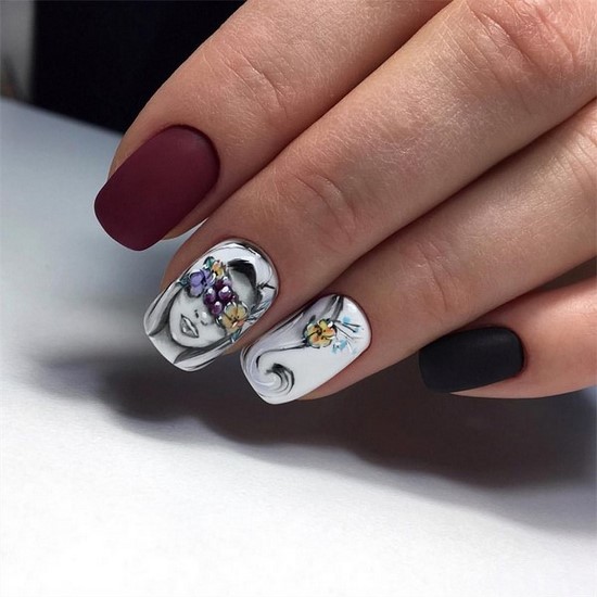 Foto-noviteiten van herfstmanicure - ontwerpideeën voor de herfst