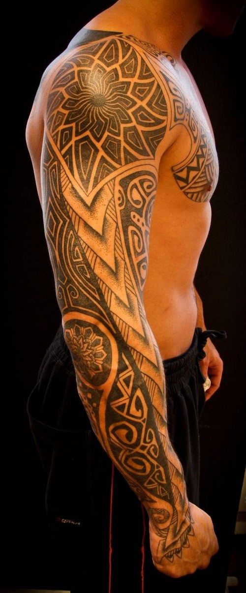 Coola stora tatueringar! Stora tatueringar för kvinnor och män - foton